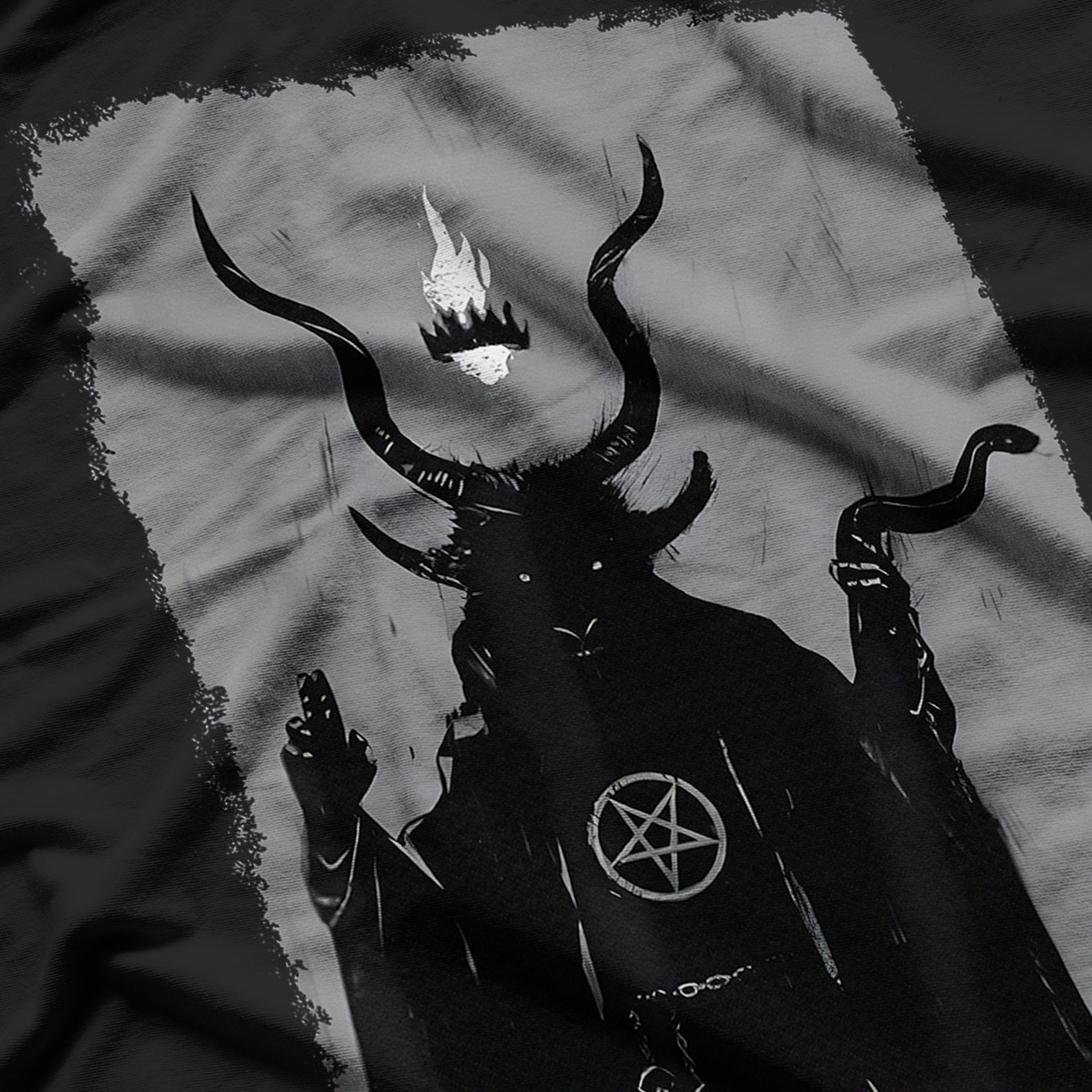 Lucifer Light Bearer Satanic Occult Baphomet Goat Atheist T-Shirt