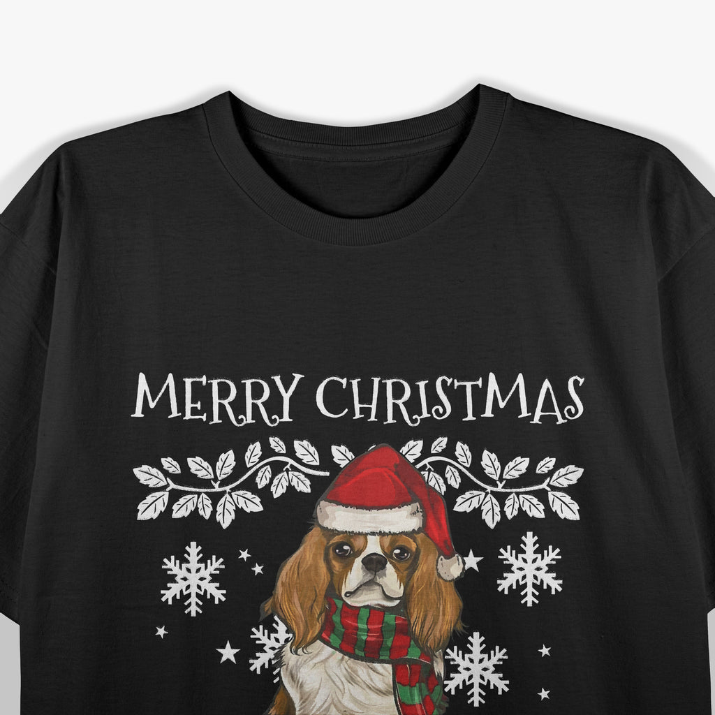 Merry Christmas Ornament Cavalier King Charles Spaniel Xmas T-Shirt
