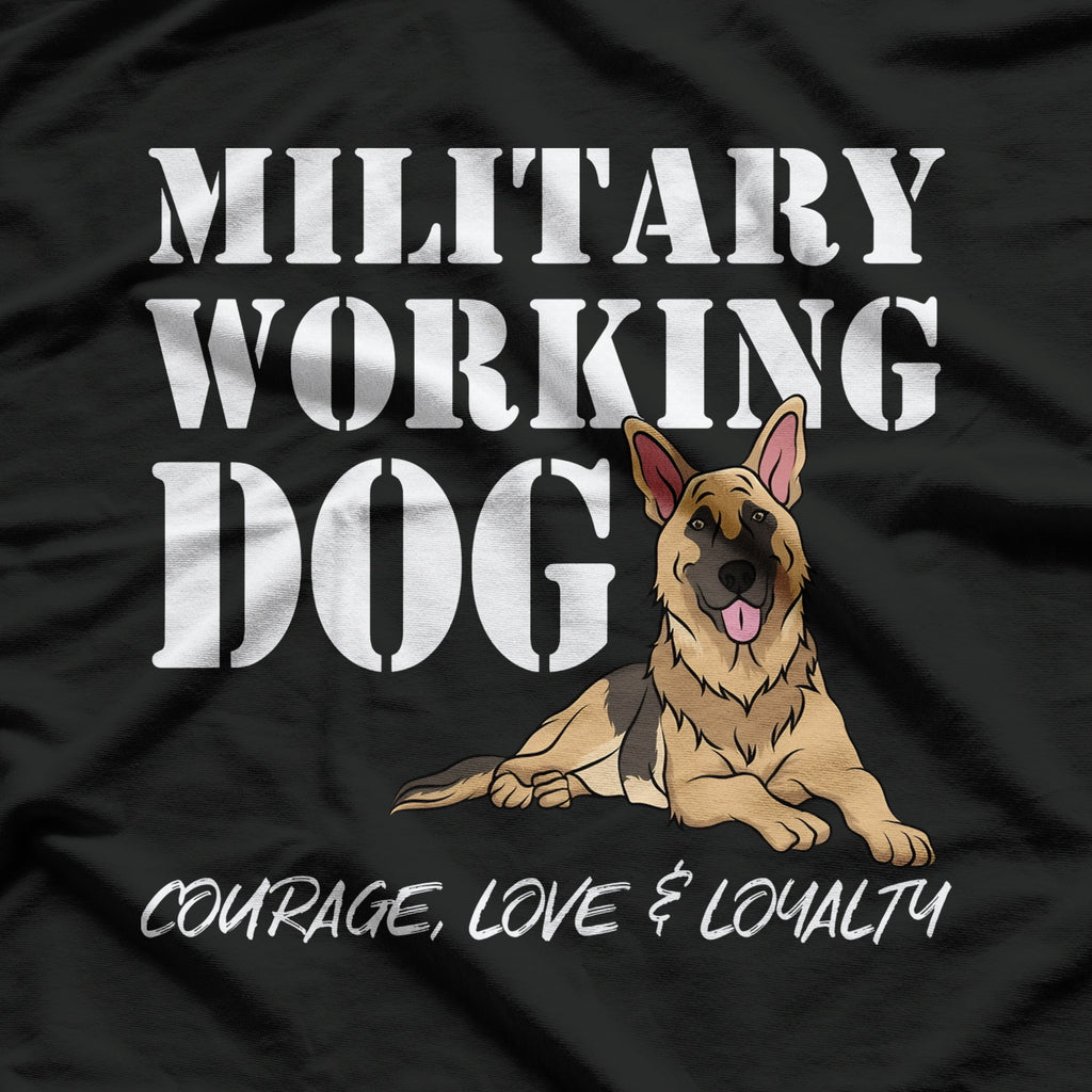 Military Working Dog German Shepherd Lover T-Shirt