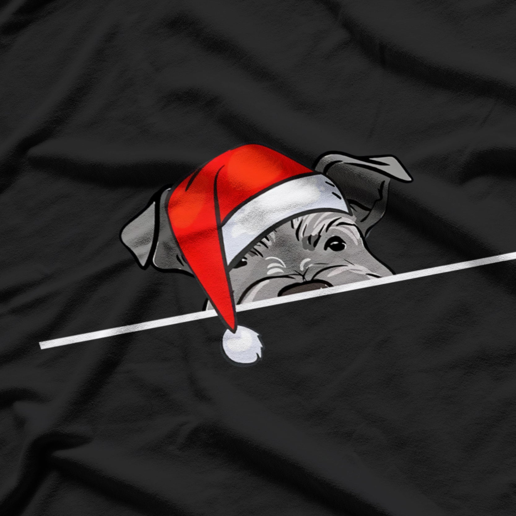 Miniature Schnauzer Dog Christmas T-Shirt