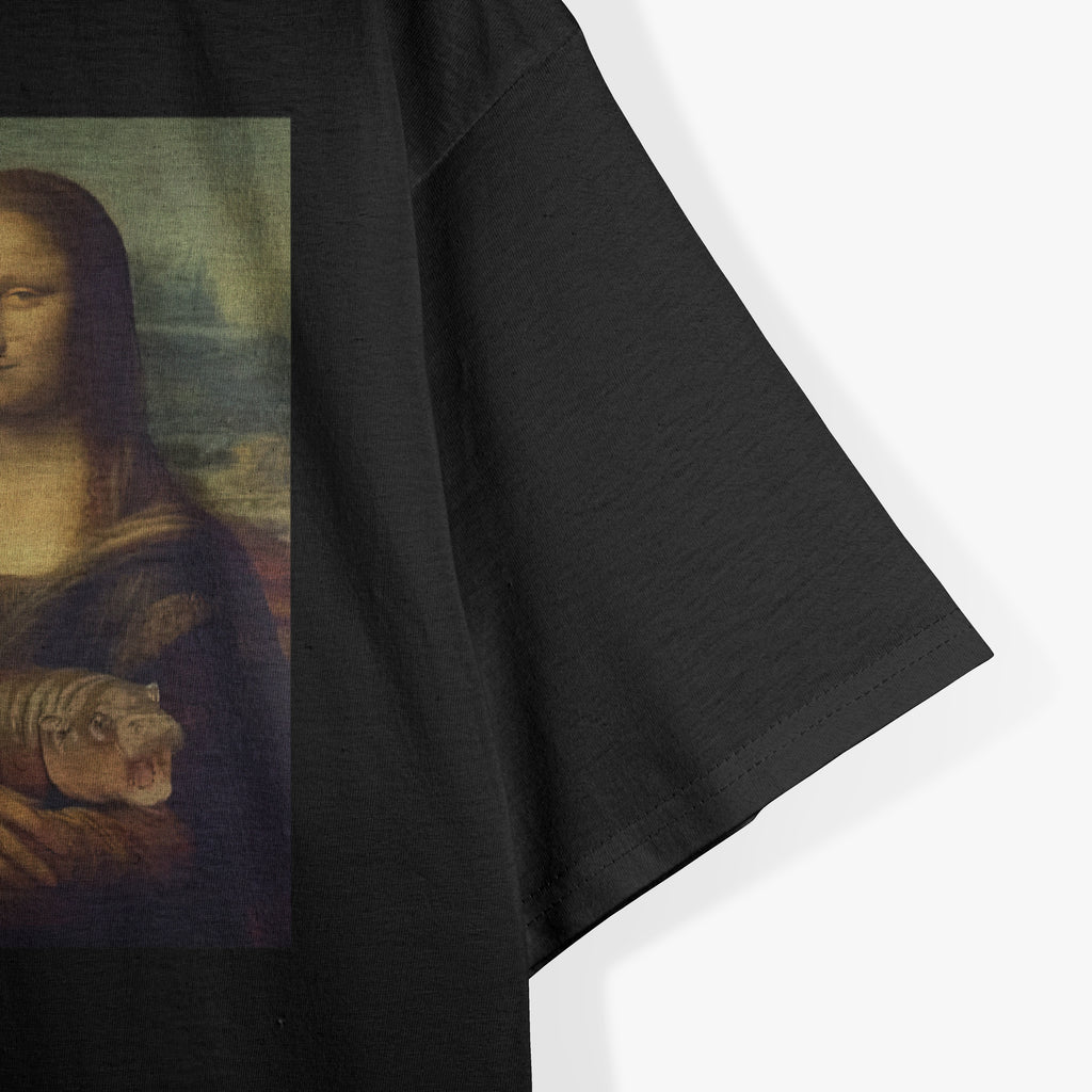 Funny Mona Lisa Moo-Deng Mona Lisa Loves Moo Deng Hippo T-Shirt