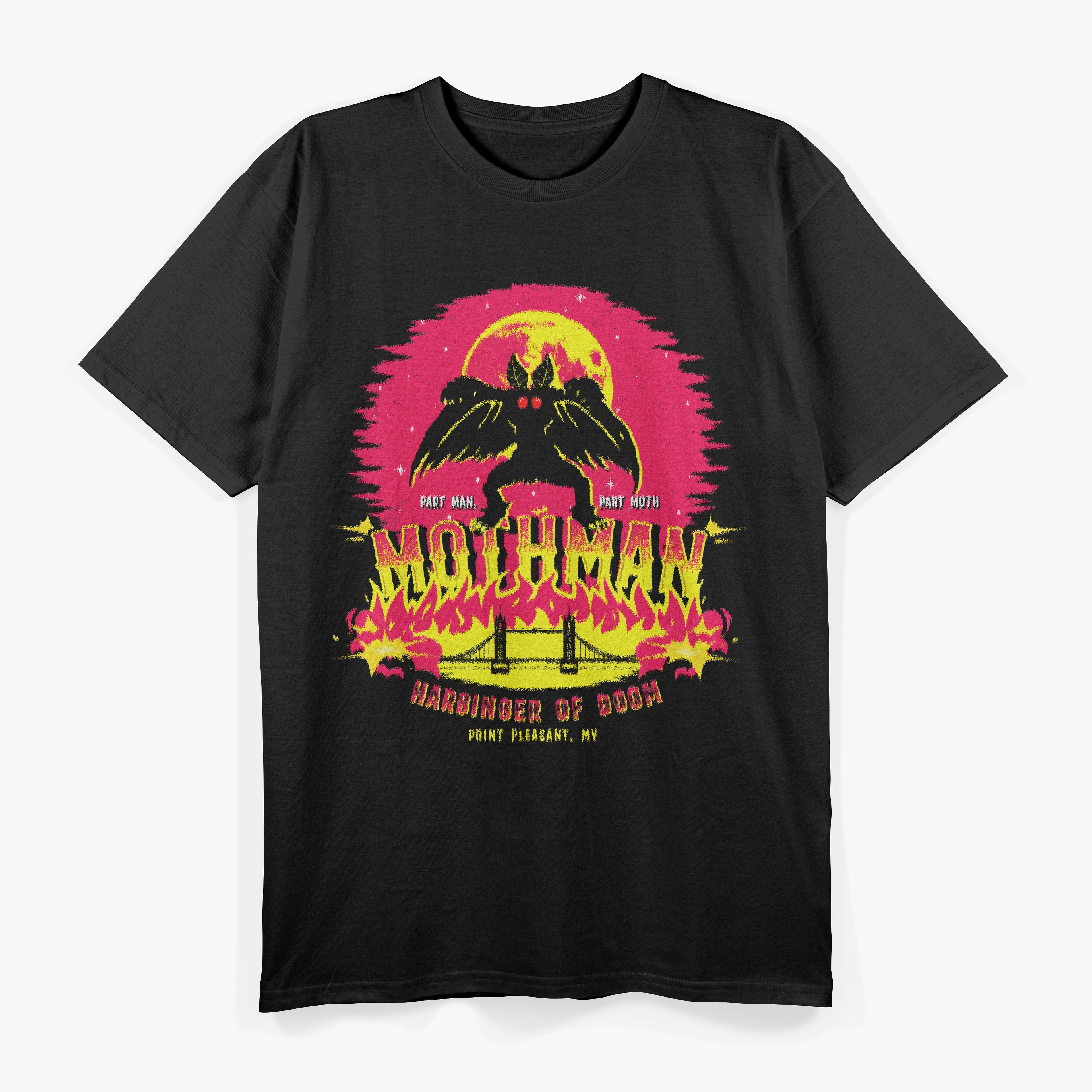 Mothman: Harbinger of Doom – The Mysterious Cryptid of Fear T-Shirt