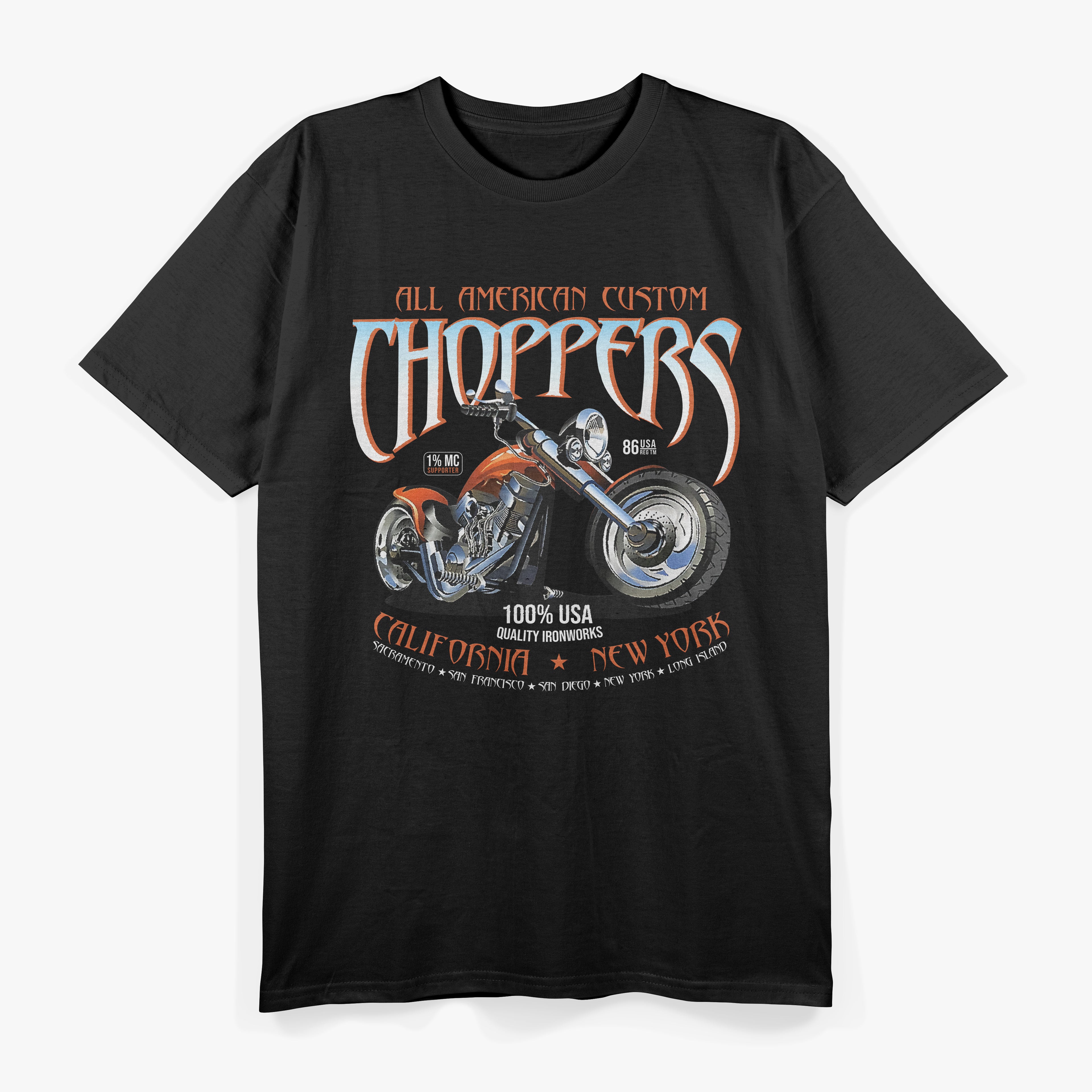 Motorcycle All American Custom Choppers MC T-Shirt
