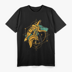 Anubis Egyptian God Detailed Illustration of the Divine Guardian T-Shirt