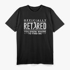 Officially Retired Gifts Golf Dad Golfing Retirement Golfer T-Shirt