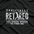 Officially Retired Gifts Golf Dad Golfing Retirement Golfer T-Shirt