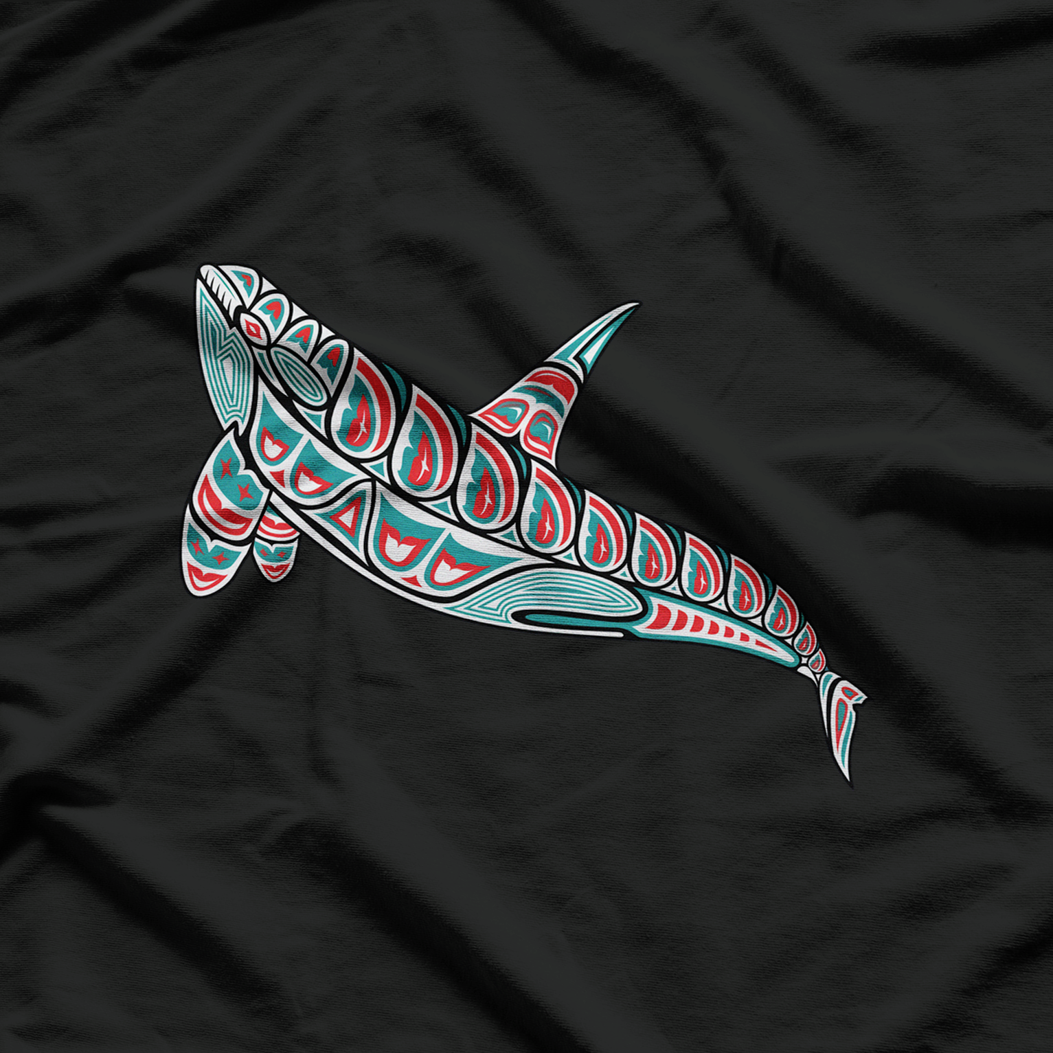Pacific Northwest Orca Whale Native American Haida Tribal T-Shirt