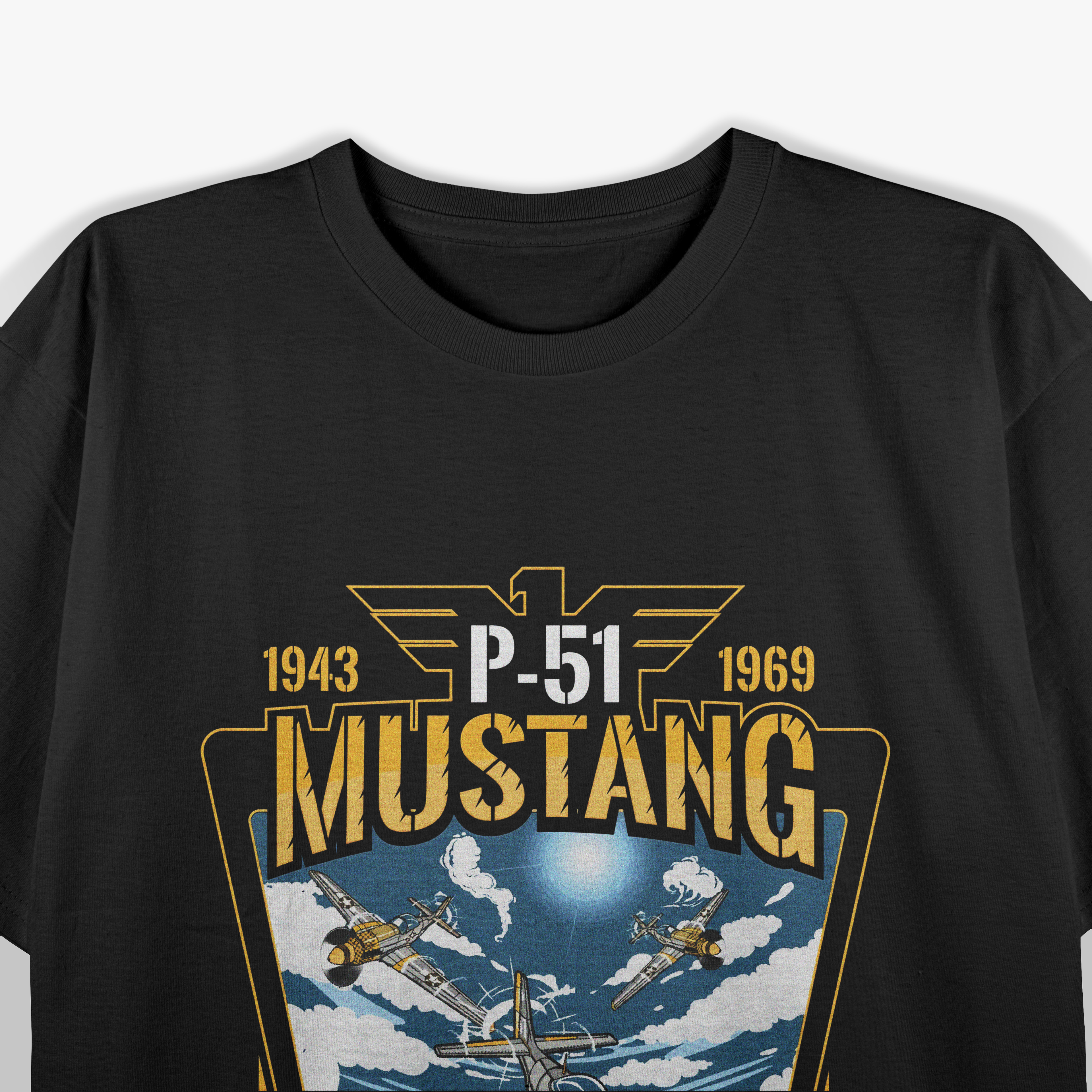 P-51 Mustang Fighter Airplane T-Shirt