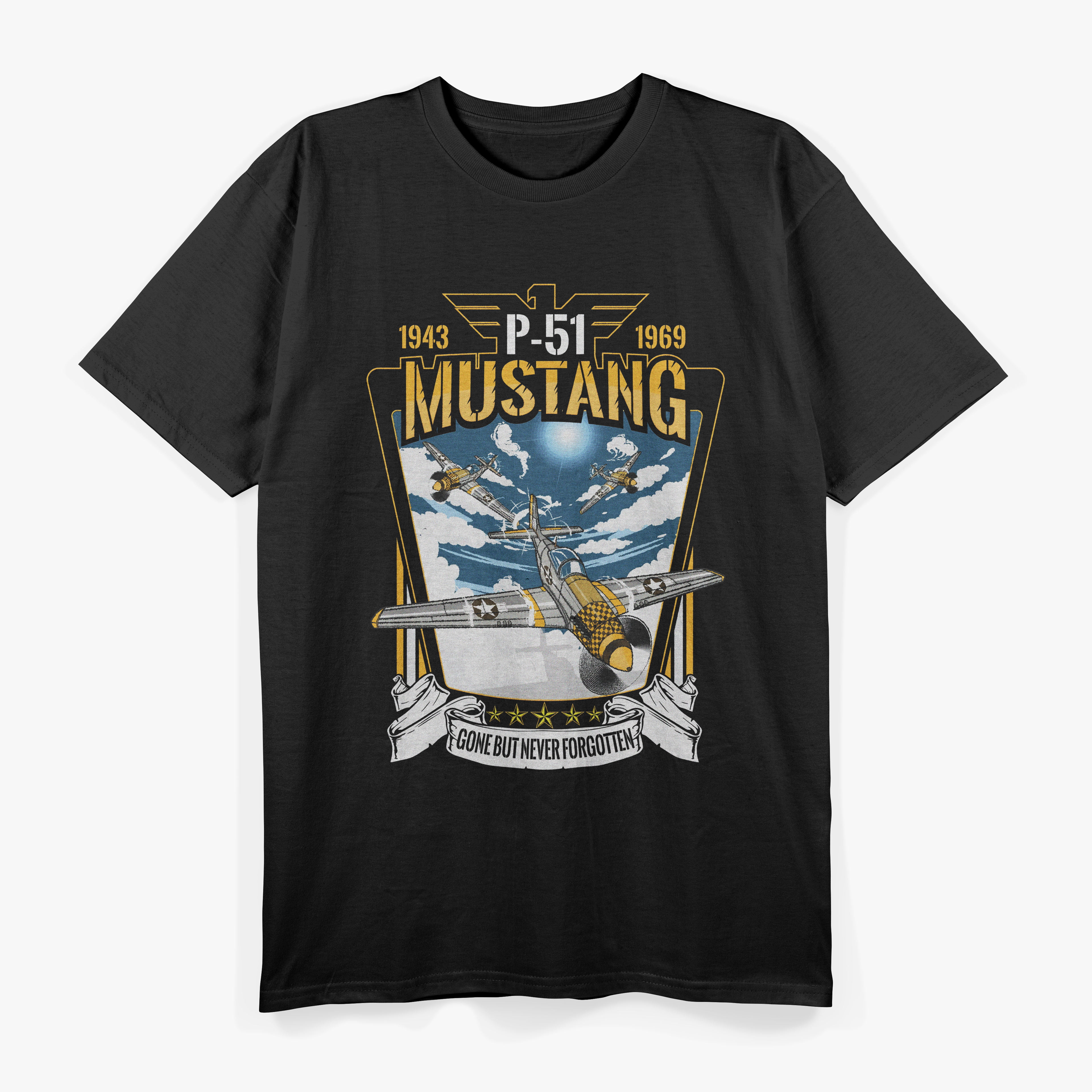 P-51 Mustang Fighter Airplane T-Shirt
