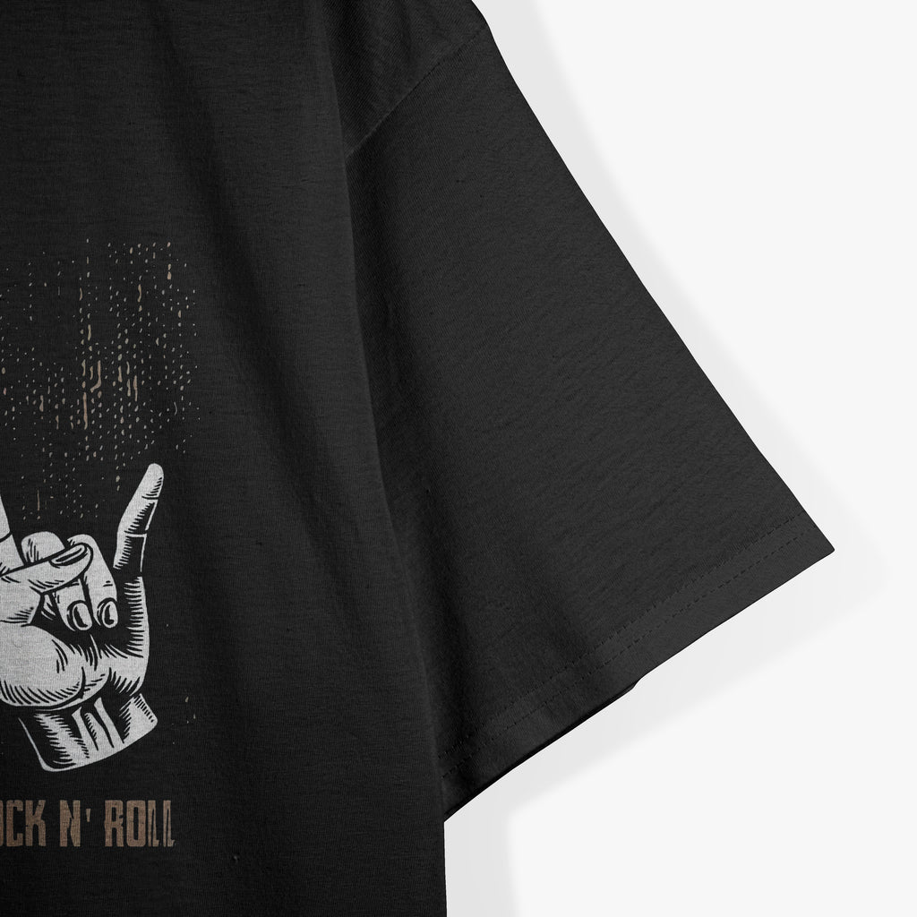 Peace Love Guitar Hippie Hand Sign T-Shirt