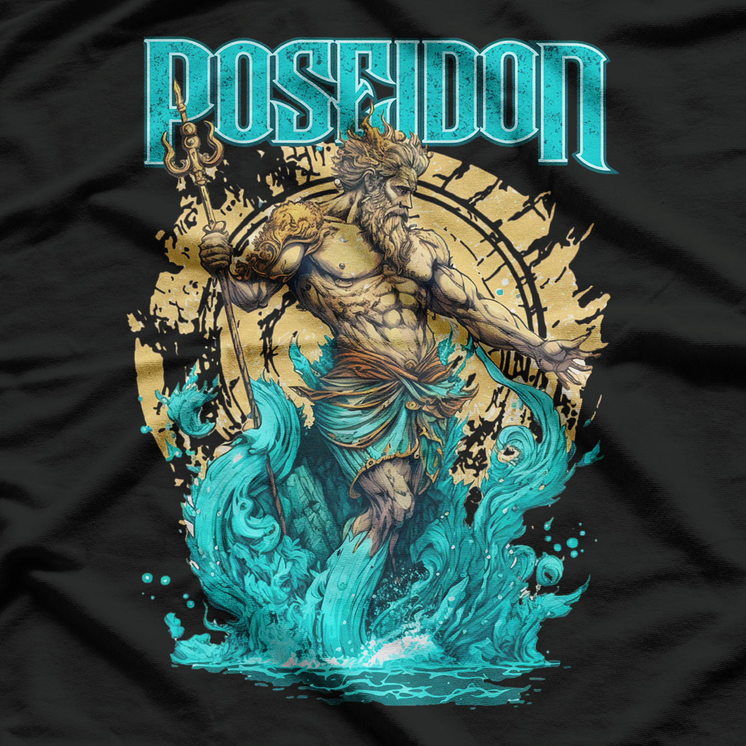 Poseidon God Of Sea Ancient Greek Mythology Greece T-Shirt