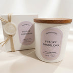 Sabastian.Co SCOLLECTION Field of Dandelions Candle 325g – Handmade Soy Scented Candle