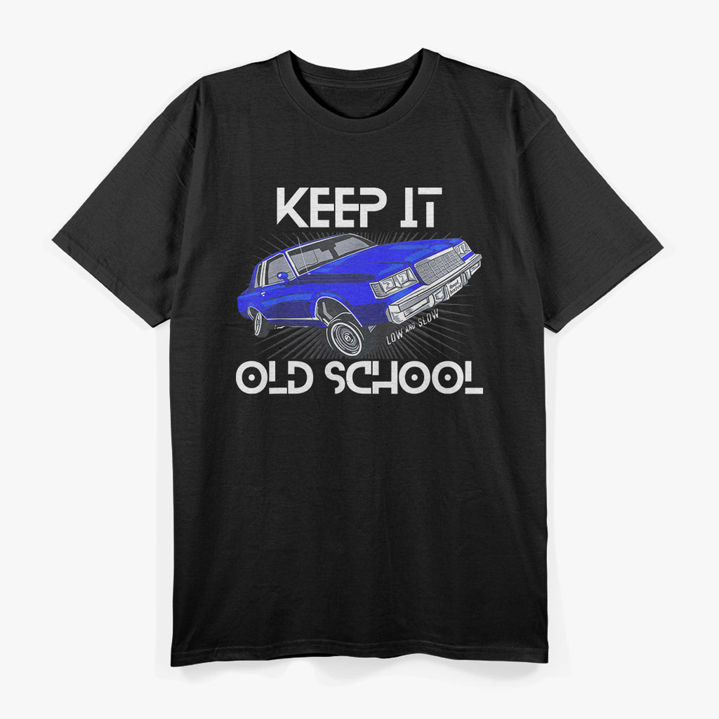 Keep It Old School – Lowrider Retro Car Graphic T-Shirt