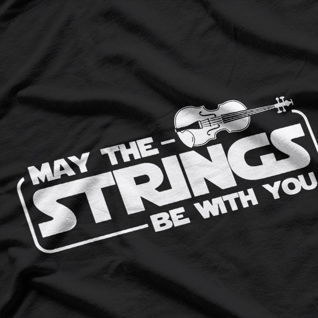 Violin Player Humor – Retro Music Graphic T-Shirt