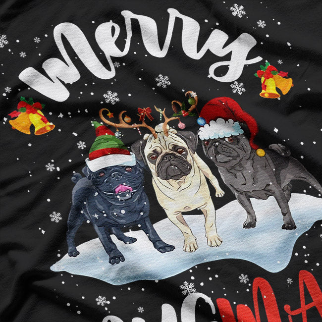 Merry Pugmas – Funny Santa Dog Christmas Holiday T-Shirt