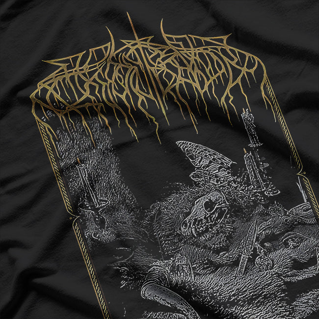 Wolves in the Throne – Retro Black Metal Graphic Design RZ T-Shirt