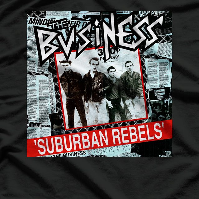 The Business – Suburban Rebels Punk Rock Album RZ T-Shirt