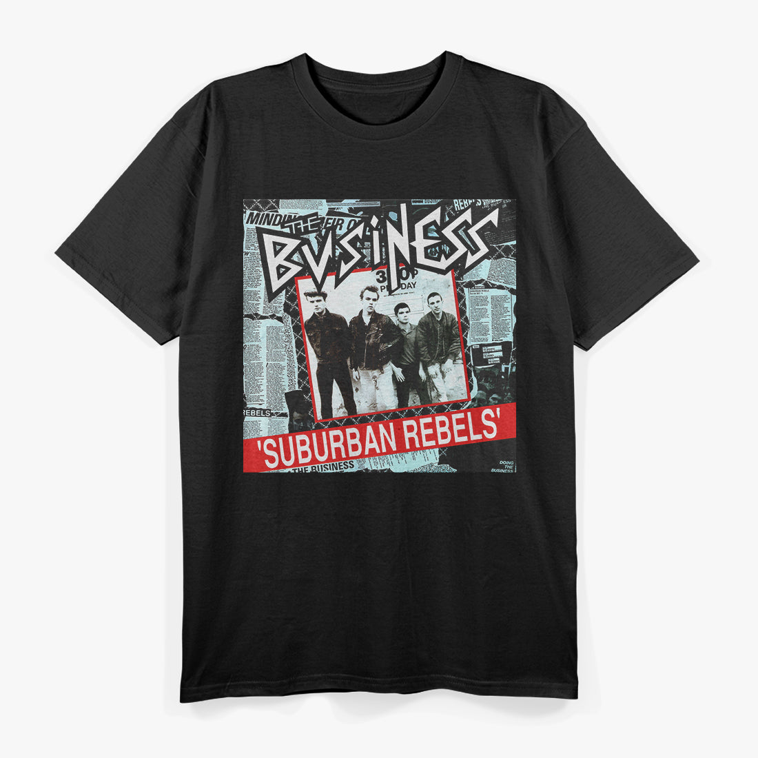 The Business – Suburban Rebels Punk Rock Album RZ T-Shirt