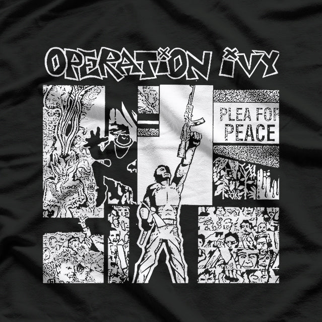 Plea for Peace Punk Album – Vintage Hardcore Music RZ T-Shirt