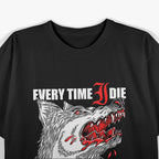 Every Time I Die – Vintage Punk Wolf Music Graphic RZ T-Shirt