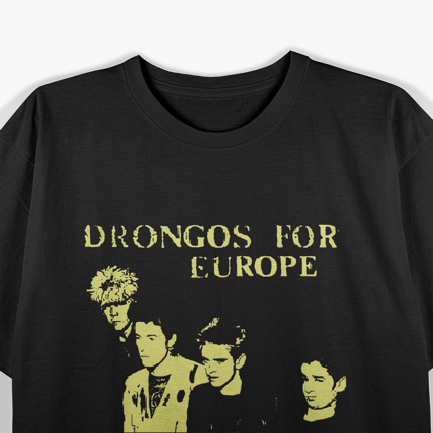 Vintage Drongos for Europe – Punk Band Members Graphic RZ T-Shirt