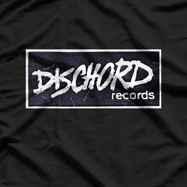 Classic Dischord Records – Retro Punk Label Graphic RZ T-Shirt