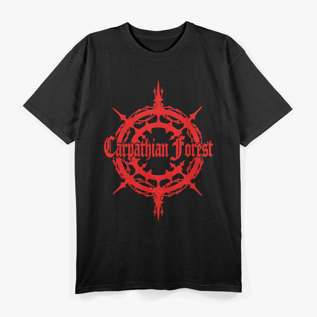 Norwegian Black Metal Retro Forest Symbol Album Art Graphic RZ T-Shirt
