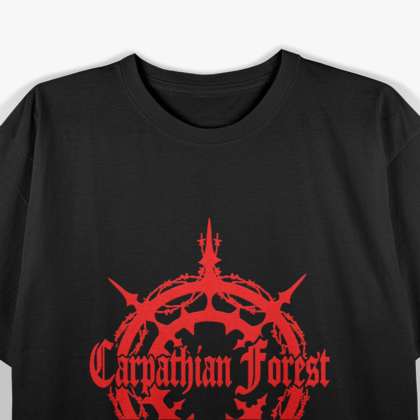 Norwegian Black Metal Retro Forest Symbol Album Art Graphic RZ T-Shirt