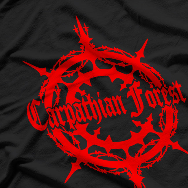Norwegian Black Metal Retro Forest Symbol Album Art Graphic RZ T-Shirt
