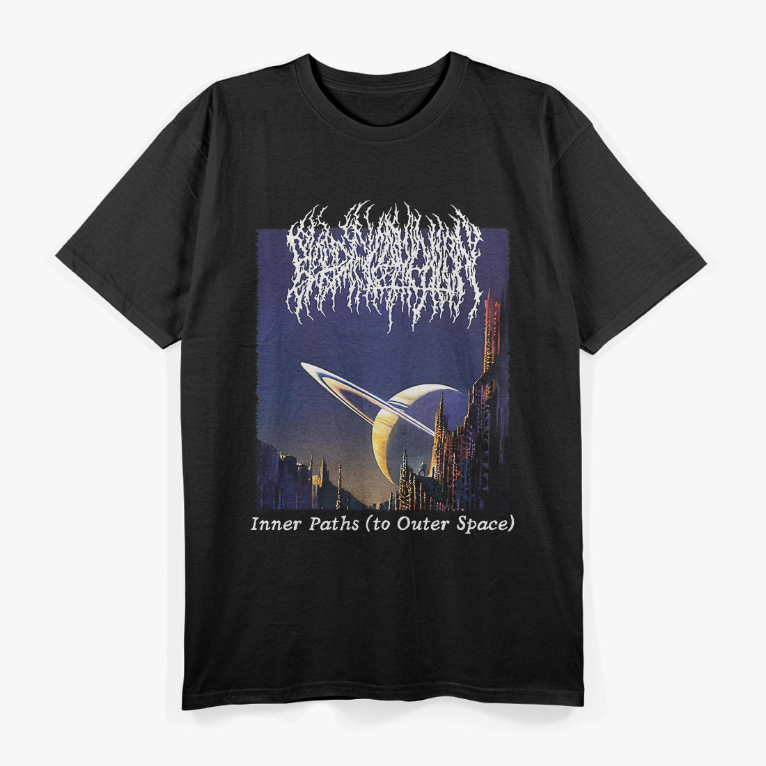 Inner Paths Death Metal Space Album Art Inspired Graphic RZ T-Shirt