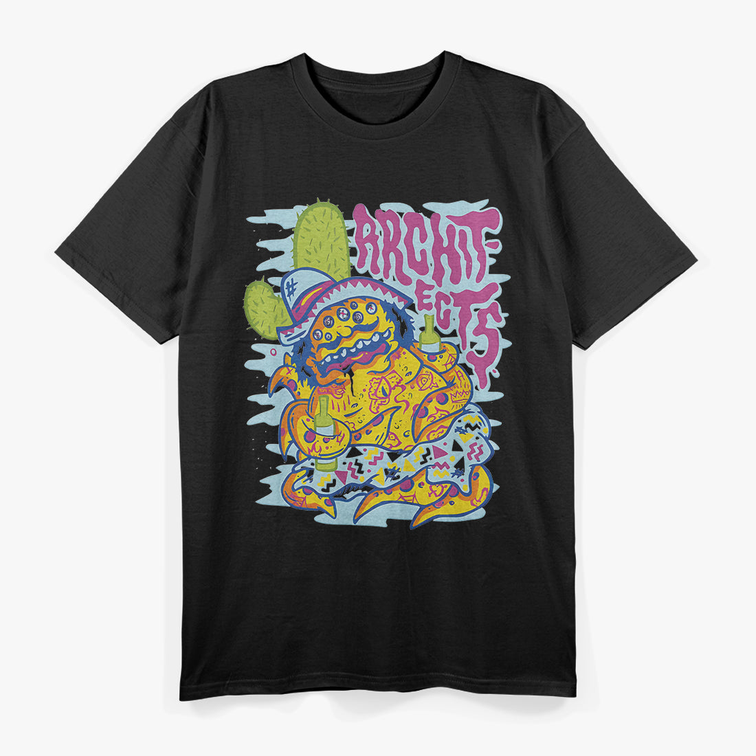 British Progressive Metalcore Retro Band Style Graphic RZ T-Shirt