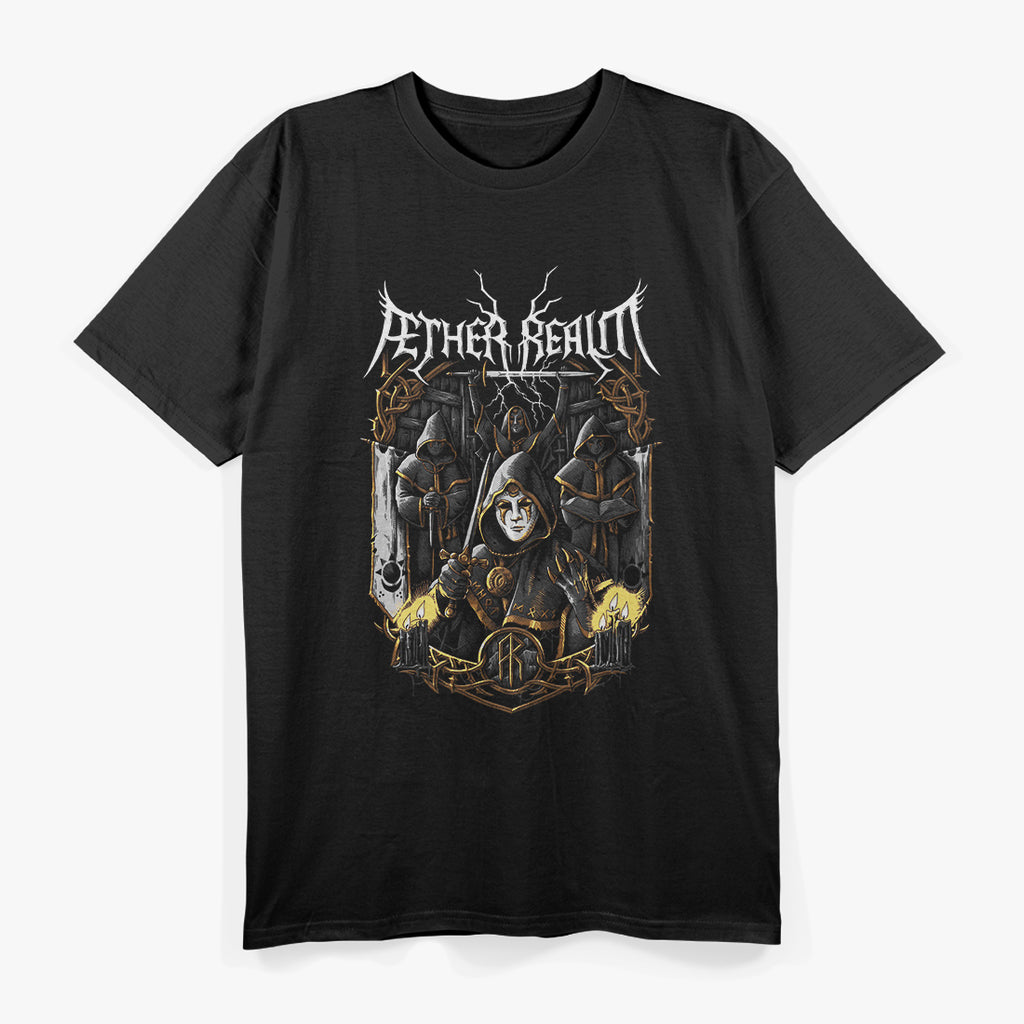 Æther Realm Folk Metal Band Retro Album Art Graphic RZ T-Shirt