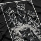 Raccoon Tarot Card Gothic Witchcraft The Trash Cult T-Shirt