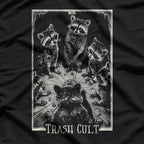 Raccoon Tarot Card Gothic Witchcraft The Trash Cult T-Shirt