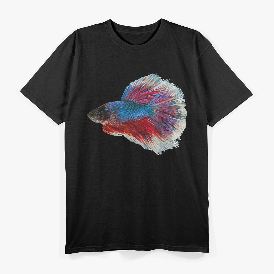 Red & Blue Betta Siamese Fighting Fish T-Shirt