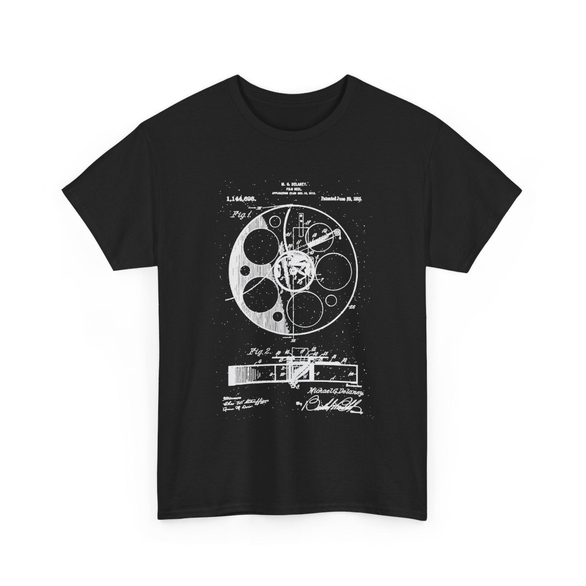 Retro Vintage Camera Filmmaker, Film Reel Patent T-Shirt