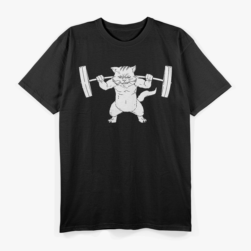 Cat Squat, Powerlifting Purrfection T-Shirt