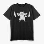 Cat Squat, Powerlifting Purrfection T-Shirt