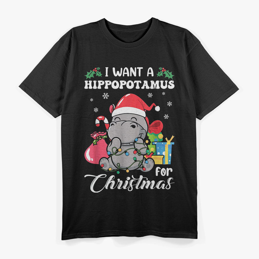 I Want A Hippopotamus For Christmas Hippo T-Shirt