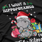 I Want A Hippopotamus For Christmas Hippo T-Shirt