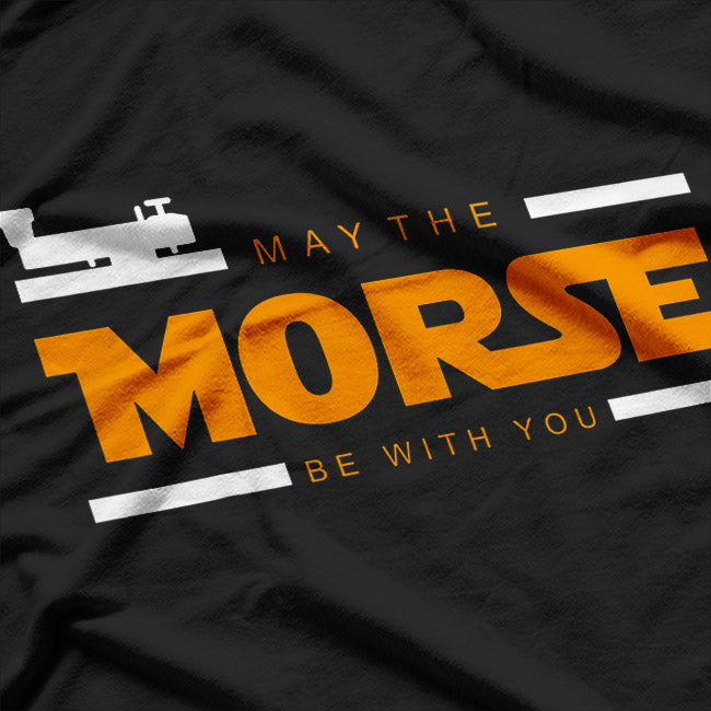 May the Morse Be with You: Geeky Code Lover’s T-Shirt