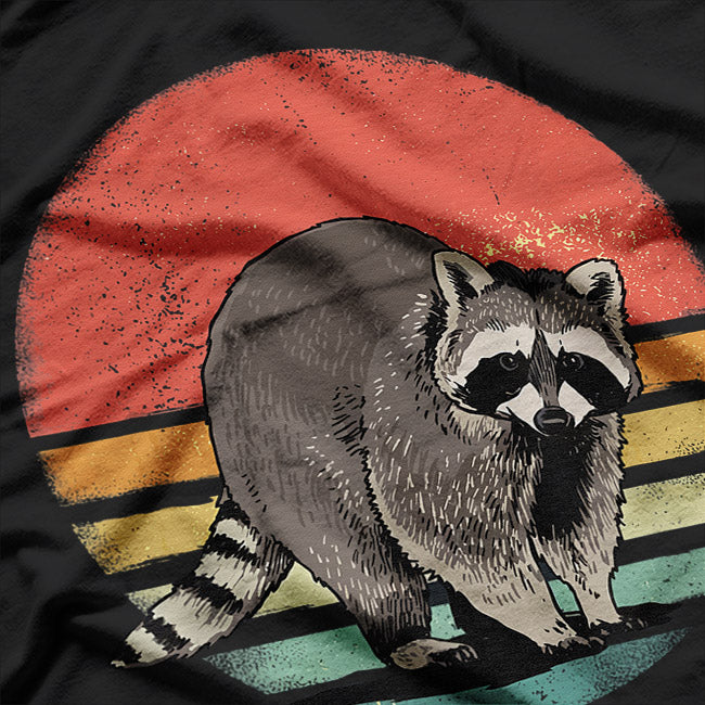 Retro Vintage Raccoon - Funny Wildlife Lover T-Shirt