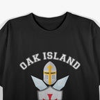 Oak Island Shield Helmet Blades Nova Scotia Treasure Hunter T-Shirt
