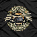 UH-60 Black Hawk Cool Military Helicopter Aviation T-Shirt