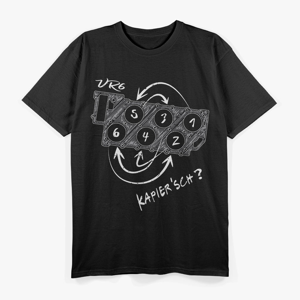 VR6 Turbo Engine – 6 Cylinder Tuning Mechanic Diagram Love T-Shirt