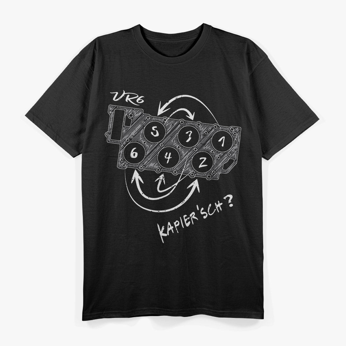 VR6 Turbo Engine – 6 Cylinder Tuning Mechanic Diagram Love T-Shirt