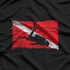 Vintage Scuba Diver – Classic Diving Flag Nautical Style Love T-Shirt