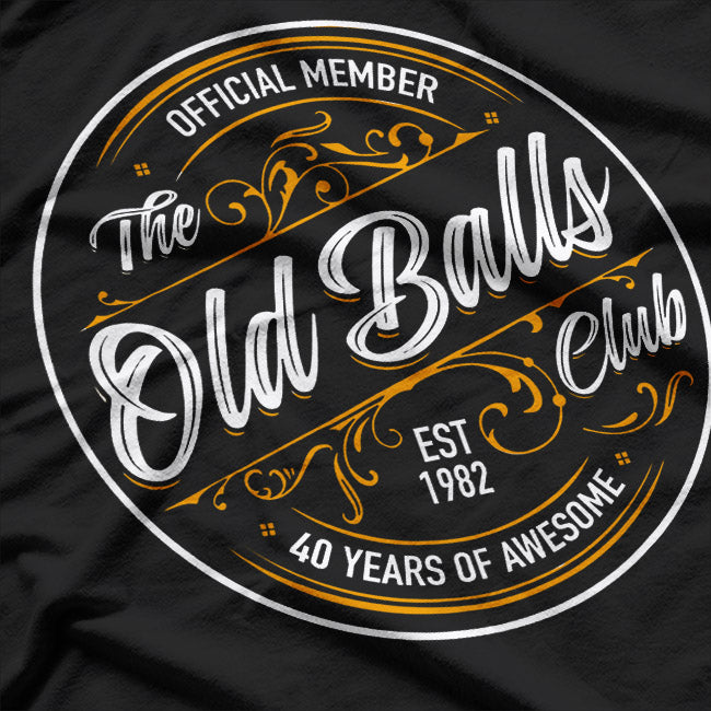 Vintage 50th Birthday - Old Balls Club Funny 50 T-Shirt