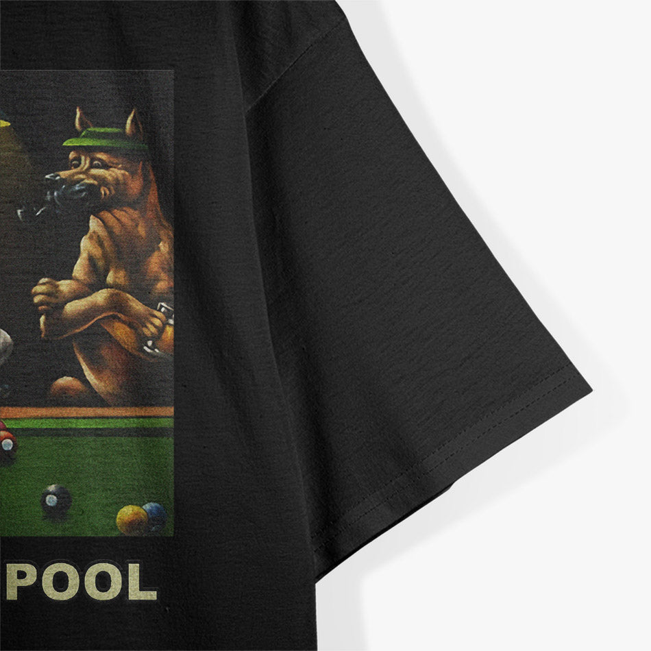 Dogs Playing Pool: Billiards Canine Edition T-Shirt