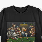 Dogs Playing Pool: Billiards Canine Edition T-Shirt